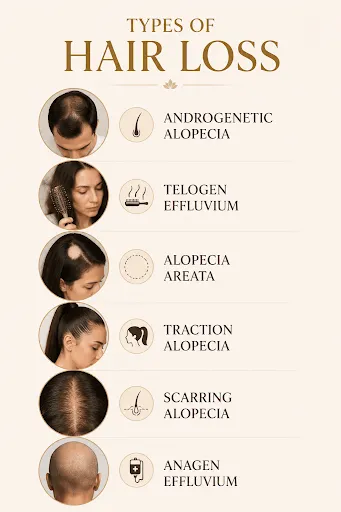 Types of Hair Loss - Hair Specialist Delhi