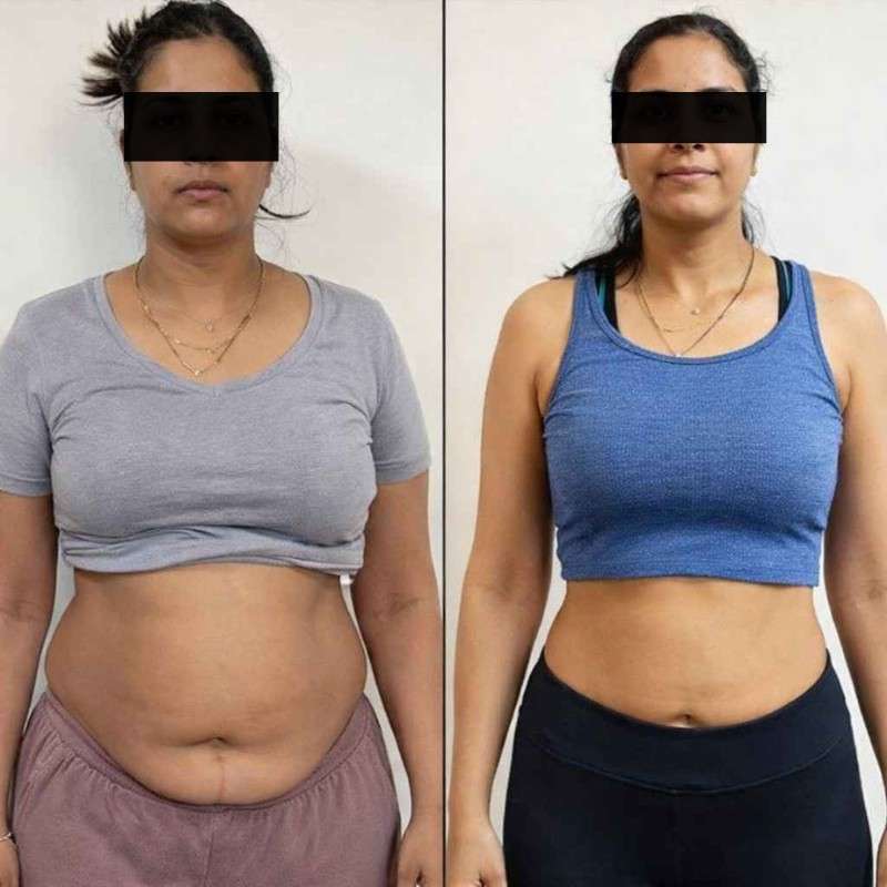 weight loss before and after result